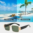 thumbnail image 1 of PBAZIH Metal Sunglasses, Wide Leg Trendy Party Outdoor Visor with Sturdy Plastic Lenses and Metal Frame, UV Protection for Beach and Camping, 1 of 6
