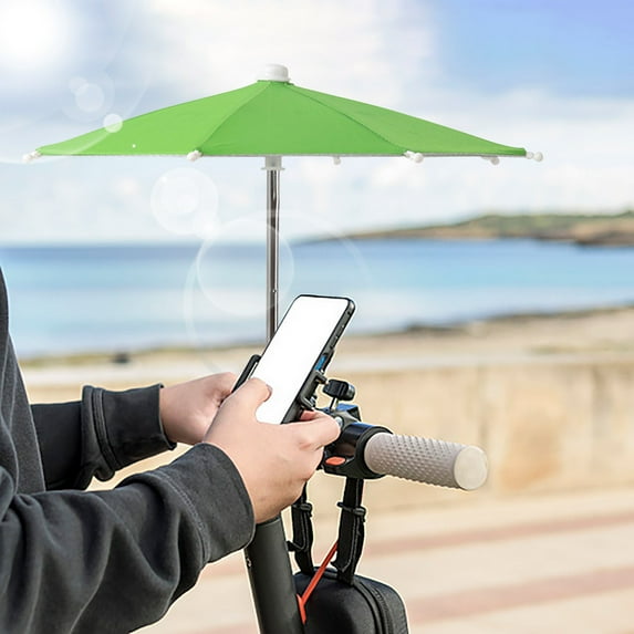 PBAZIH Mini Motorcycle Umbrella for Phone, UPF 50+ Sunshade, Portable Waterproof Phone Umbrella, Cute Design for Outdoor Use, Unique Gift Idea for Daily Use