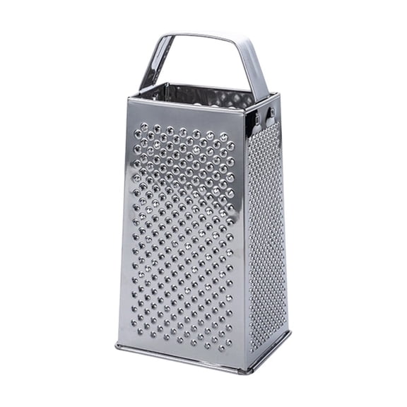 PBAZIH Multi Function Stainless Steel Grater Shredder 4 Sides Kitchen Tool for Effortless Food Prep, Ideal for Grating Vegetables, Cheese, and Fruits, Easy to Clean and Store