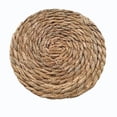 thumbnail image 1 of PBAZIH Natural Woven Round Placemat Heat Resistant Table Pad for Plates, Mugs, and Bowls Rustic Japandi Dining Decor for Everyday Meal Settings, 1 of 3