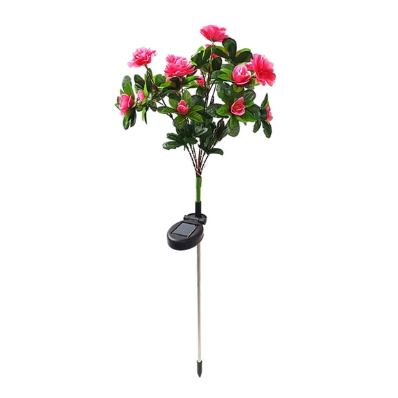 PBAZIH Outdoor Courtyard Garden Decoration, Solar Energy LED Ground Plug Light, Simulation Flower Holiday Decoration, Intelligent Light Control, IP44 Waterproof, Easy Install, Portable and Durable