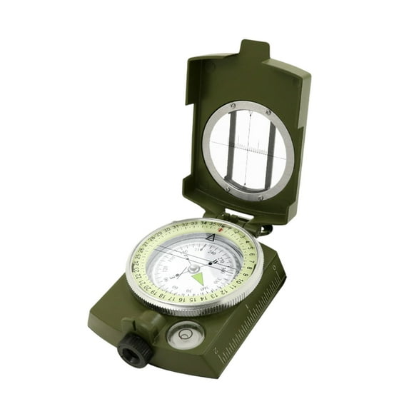PBAZIH Outdoor Multifunctional Compass, Portable High-Precision Luminous Compass for Travel, Camping, Hiking, Climbing, Adventure - Magnetic, Waterproof, Alloy with Storage Bag and Hanging Rope