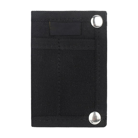PBAZIH Outdoor Portable Card Clip, Multi-functional Mini Pouch, Vintage Button Closure, Lightweight Canvas Organizer for Travel and Daily Use, Convenient Storage for Cards, Bills, and Cash