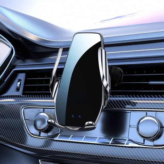 PBAZIH Phone Mount Wireless Charging Car Stand, 360° Rotation, Automatic Clamping, Fast Induction, Universal Compatibility for All Phones