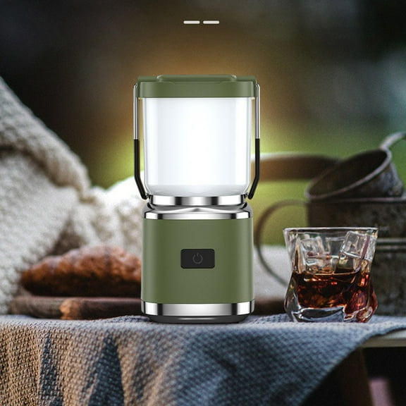 PBAZIH Portable Camping Light, USB Rechargeable Mini Ambient Light for Tent, Type-C Fast Charging, Long Duration, LED Handheld Camping Lantern for Outdoor Activities