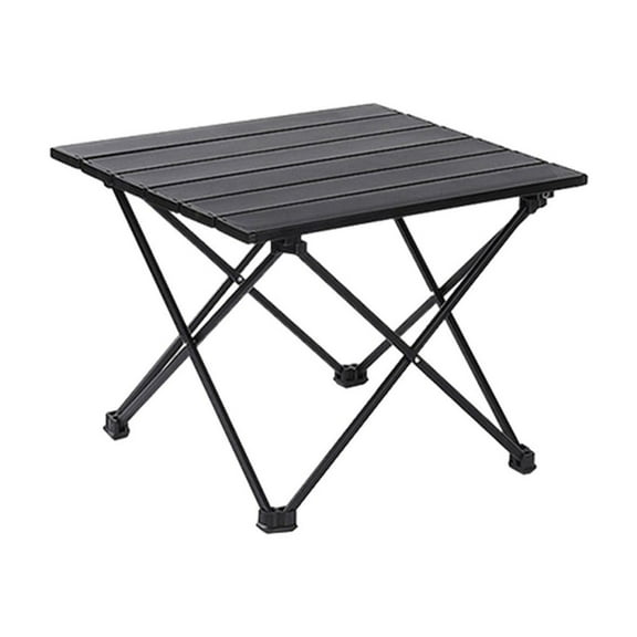 PBAZIH Portable Folding Table, Iron Tabletop with Large Capacity Storage Bag, Stain-Resistant Finish, Quick One-Step Installation, Versatile for Camping, Picnics, Indoor and Outdoor Use
