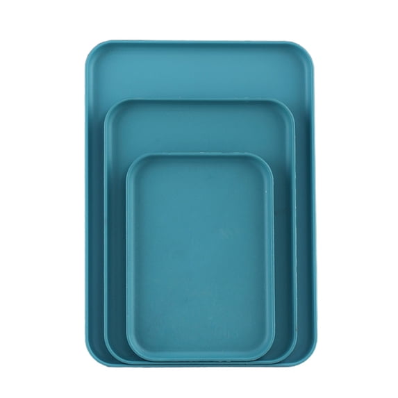 PBAZIH Rectangular Tray Set for Serving, High-Quality Polyester Trays for Tea Cups, Snacks, and Dinner Plates, Stylish Home Kitchenware, Perfect for Gatherings and Everyday Use