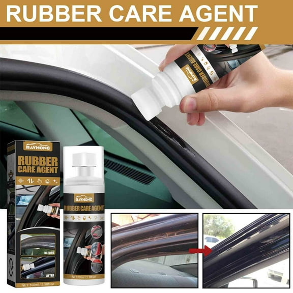 PBAZIH Rubber Restoring Agent for Elasticity & Softness - 100ml Rubber Conditioner for Tires, Strips, Gaskets & Automotive Parts, Restores Brightness and Flexibility