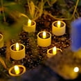 thumbnail image 1 of PBAZIH Solar Flameless Candle Lights, 6 Pack Outdoor LED Flickering Candles for Patio, Garden, Yard, Wedding, Festival, Home Decor, Waterproof, Warm Light, Auto On/Off, Safe & Eco-Friendly, 1 of 9