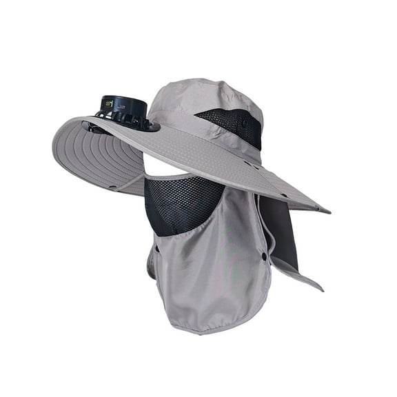 PBAZIH Solar-Powered Mini Fan Sun Hat with USB Rechargeable Battery, Strong Airflow Hat for Outdoor Hiking, Versatile Summer Hat for Fishing, Lightweight Travel Cap, Multi-speed Wind Modes