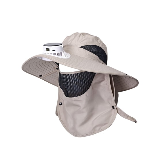PBAZIH Solar-Powered Mini Fan Sun Hat with USB Rechargeable Battery, Strong Airflow Hat for Outdoor Hiking, Versatile Summer Hat for Fishing, Lightweight Travel Cap, Multi-speed Wind Modes