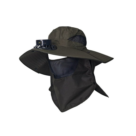 PBAZIH Solar-Powered Mini Fan Sun Hat with USB Rechargeable Battery, Strong Airflow Hat for Outdoor Hiking, Versatile Summer Hat for Fishing, Lightweight Travel Cap, Multi-speed Wind Modes