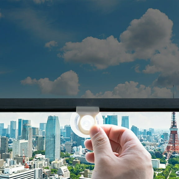 PBAZIH Summer Sun Protection Roller Blinds, Heat Insulation for Home and Office, Stretchable Thermal Shades for Kitchen, Bathroom, Car, Easy Install Window Cover with Suction Cups