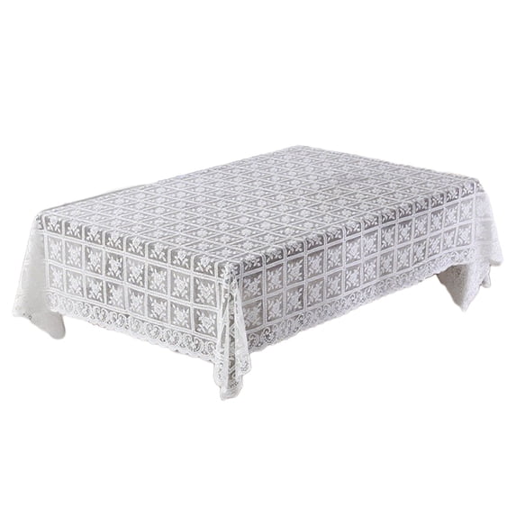 PBAZIH Table Cloths With Fringe, 100% Polyester, Easy Care, Wrinkle Resistant, Ideal for Dining Rooms, Weddings, Parties, Picnics, Enhance Your Dining Ambience