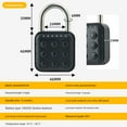 PBAZIH Waterproof Fingerprint Password Lock for Student Dorms and Home