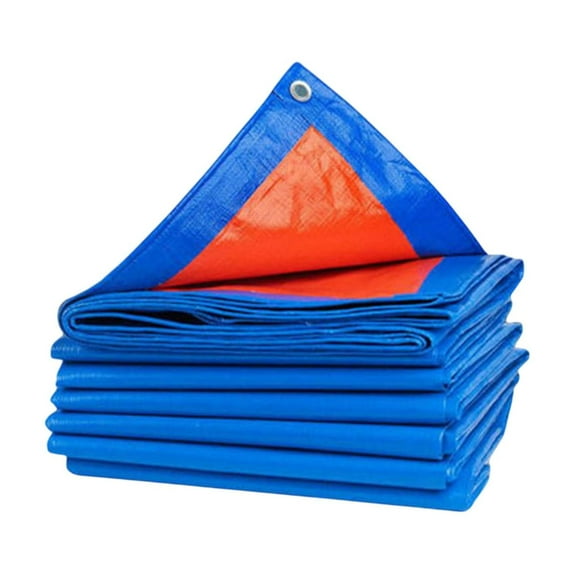 PBAZIH Waterproof Tarpaulin Sun Protection, Heavy-Duty PE Plastic Oilcloth, Reinforced Corners, UV Blocking, Waterproof, Rainproof, Durable for Outdoor Patio, Garden, Pool, and Truck Cover
