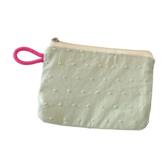 PBAZIH Woolen Knitted Cosmetic Bag, Portable Coin Purse with Zipper Closure, Leak Proof and Easy to Clean Makeup Storage Bag, Ideal for Shopping and Travel