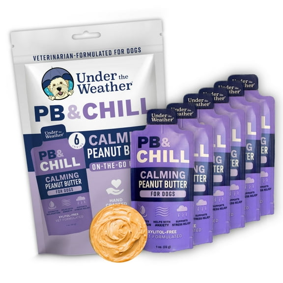 PBCHILL Calming Peanut Butter For Dogs - 6 Packets