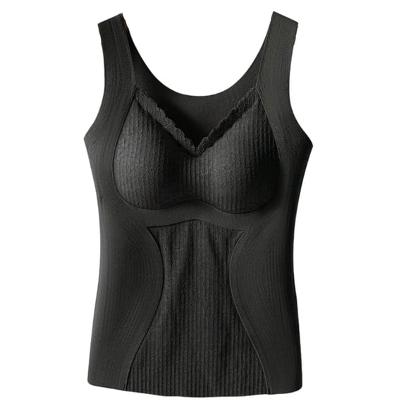 PBFRDSJ Bra Thermal Underwear for Women Lace V Neck Compression Camisole Tops for Mastectomy Women Breast Prosthesis