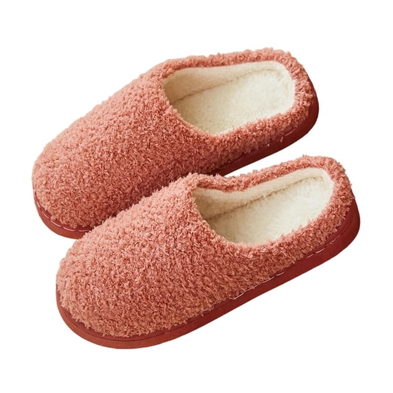 PBFRDSJ Cozy Slippers for Women Soft Warmth Winter Fuzzy Slip-on Slipper Lightweight Cozy Comfort Shoes