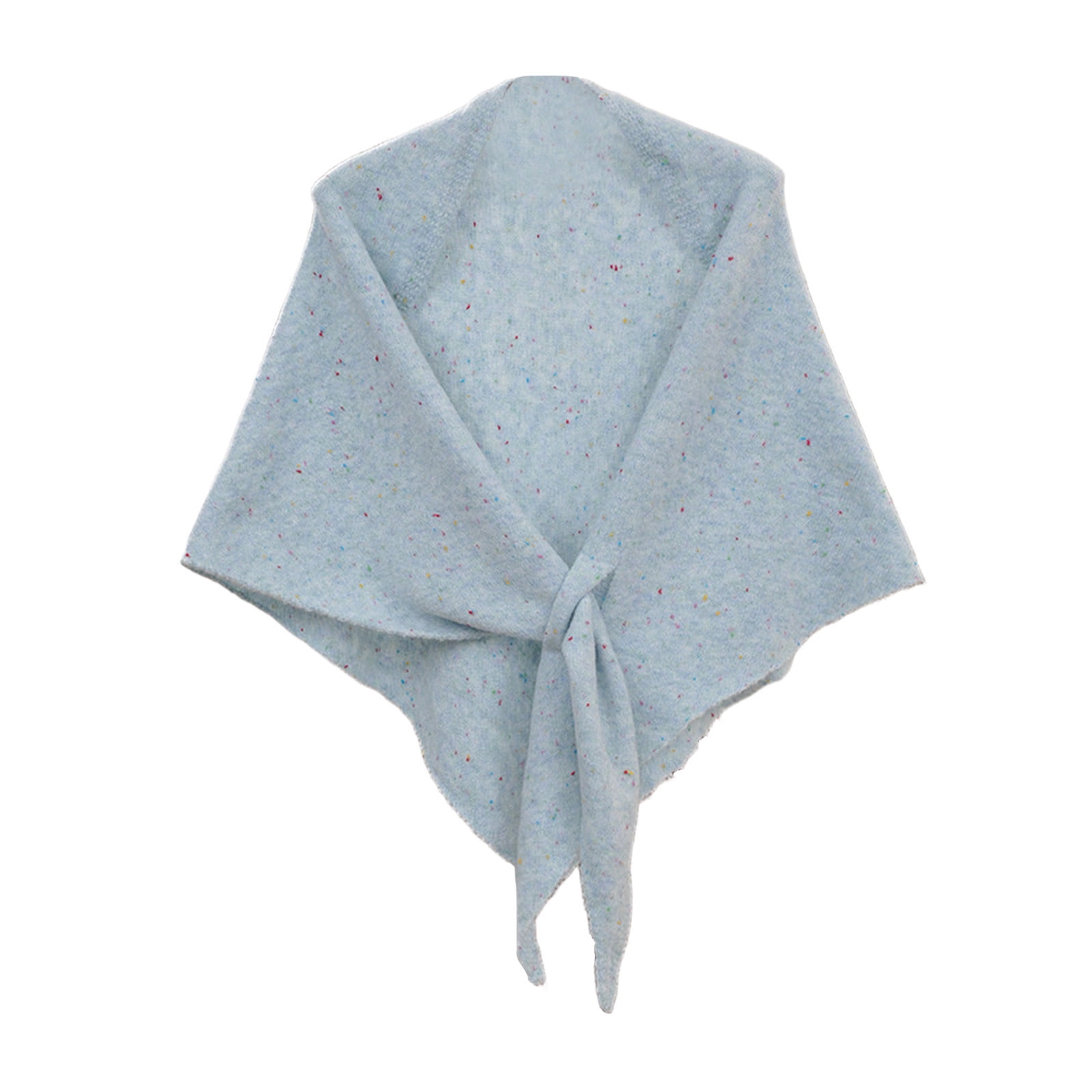PBFRDSJ Knit Triangle Shawl Speckled Dots Pattern Front Tie Design Soft ...