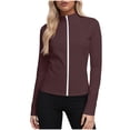 thumbnail image 1 of PBFRDSJ Light Weight Jackets Womens Plus Size UPF 50+ Sun Protection Full Zip Breathable Tops Long Sleeve Hiking Outdoor Athletic Jackets, 1 of 7