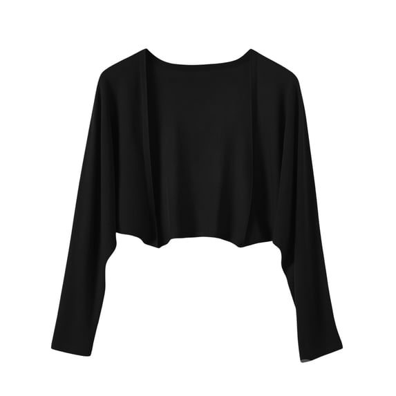 PBFRDSJ Long Sleeve Bolero Shrug for Women Trendy Open Front Cropped Cardigan Lightweight Cover Up