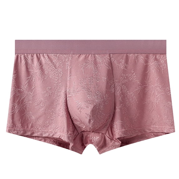 PBFRDSJ Man's Lace Boxer Briefs Mid Rise Soft Bulge Pouch Trunks Breathable Lightweight Seamless Underpants