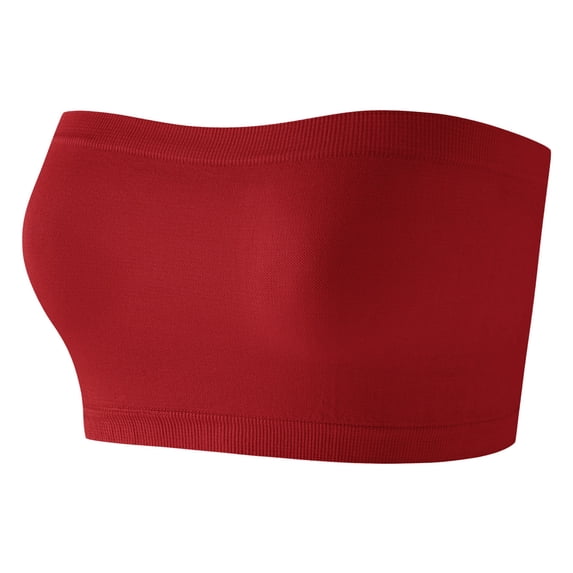 PBFRDSJ Strapless Bras for Women Wireless Stretch Push Up Bandeau Lightweight Breathable Seamless Soft Bra