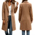 thumbnail image 1 of PBFRDSJ Warm Single Breasted Peacoat Jacket Notched Lapel Collar Long Sleeve Heavyweight Peacoat for Street Office Business, 1 of 9