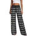 thumbnail image 1 of PBFRDSJ Wide Leg Palazzo Pants for Women Flowy High Waisted Printed Loose Fit Culottes Trousers Cruise Lounge Trousers, 1 of 6