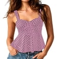 thumbnail image 1 of PBFRDSJ Women Polka Dot Halter Top Y2K Backless Going Out Streetwear Square Neck Sleeveless Camisole Tops, 1 of 5
