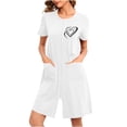 thumbnail image 1 of PBFRDSJ Women Valentine's Day Print Zipper Comfortable Pajamas With Pockets, 1 of 6