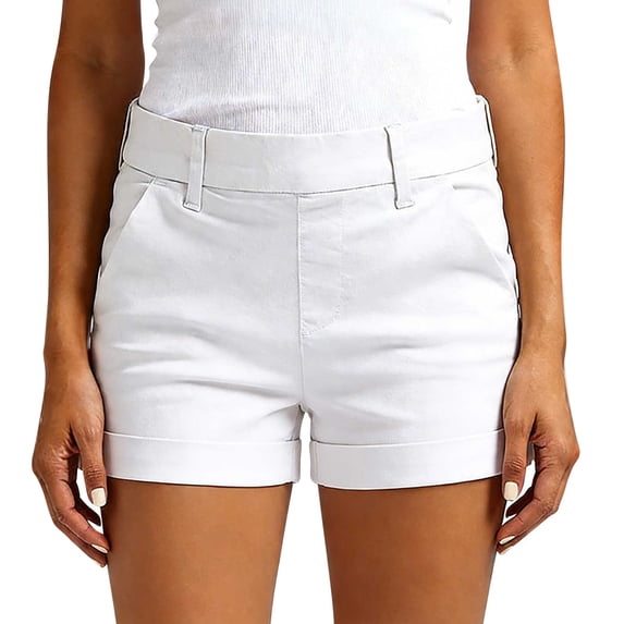 PBFRDSJ Women's Hiking Shorts Summer Lightweight Outdoor Golf Active Shorts Cuff Hem Solid Cargo Shorts with Pockets