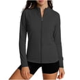 thumbnail image 1 of PBFRDSJ Women's UPF 50+ Sun Protection Jacket Long Sleeve Full Zip Lightweight Rash Guard Stretchy Gym Running Jacket, 1 of 7
