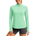 thumbnail image 1 of PBFRDSJ Womens 1/4 Zip Pullover Long Sleeve UPF 50+ Sun Protection Shirts Slim Fit Athletic Jakcets for Workout Hiking Running, 1 of 7