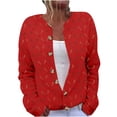 Open Wear PBFRDSJ Womens Button Front Long Sleeve Open Front Cardigan for Casual ...