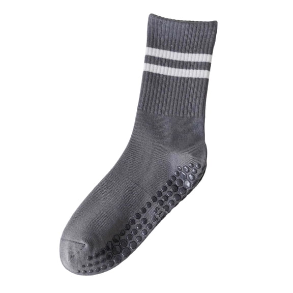 PBFRDSJ Womens Pilates Grip Socks Skin Friendly Elastic Ribbed Mid Calf Yoga Socks for Barre