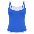 thumbnail image 1 of PBFRDSJ Womens Summer Sleeveless Tank Tops 100%Cotton Scoop Neck Casual Spaghetti Strap Camisole Shirt Stretchy Slim Fitted Basic Tops, 1 of 9