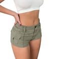 thumbnail image 1 of PBFRDSJ Womens Y2k Cargo Shorts Low Waiste Slim Fit Stretchy Denim Shorts Distressed Streetwear, 1 of 5