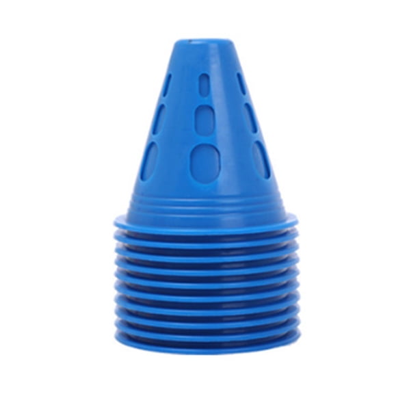 PBIYXQC 10Pcs Agility Training Cones, Colorful Sports Marker Cones with Windproof Holes for Roller Skating Soccer Football Practice
