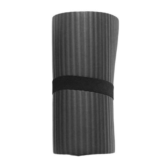 PBIYXQC Exercise & Yoga Mat 23.62inx9.84in, Anti-Skid Thick Cushion High Density Foam Home Fitness Workout Pad Mat Black