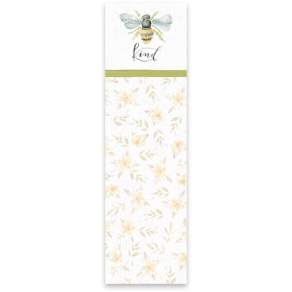 PBK Bee Kind Magnetic Paper Notepad List with Watercolor Bee Design and "Kind" Sentiment