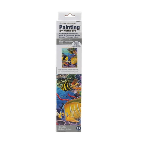 Royal & Langnickel Painting by numbers™ 27pc 12" x 16" Caribbean Coral Reef Canvas