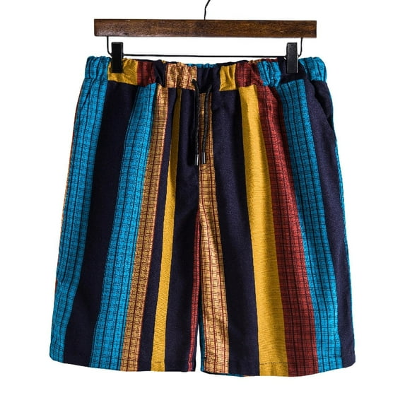 PBNBP Linen Shorts for Men 2023,Linen Shorts for Mens Casual Classic Fit 11 Inch Inseam Elastic Waist Shorts Workout Sweatpants Beach Swim Crop Shorts