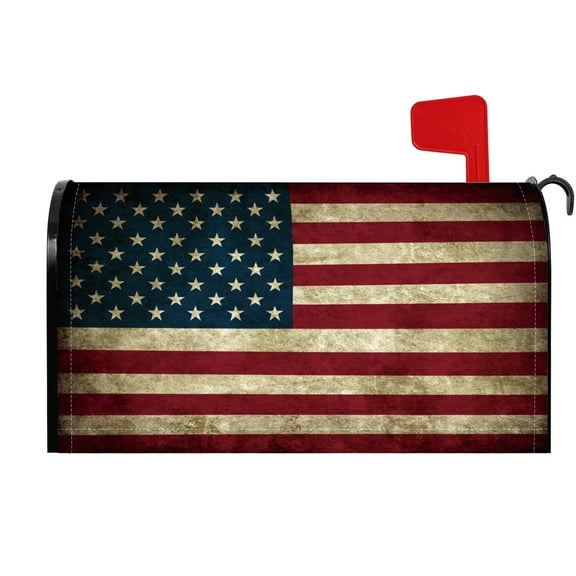 Pbobriich American Flag Mailbox Covers Magnetic Standard Size 18x21