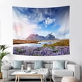 thumbnail image 1 of PBOBRIICH Mountain Lake Tapestry Idyllic Scenery Tapestry for Bedroom Lavender Tapestry Wall Hanging for Room,50Wx60L, 1 of 5