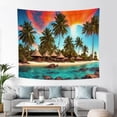 thumbnail image 1 of PBOBRIICH Tropical Tapestry Wall Hanging,Sunset Beach Ocean Palm Tree Tapestries for Dorm Living Room Bedroom Decor, 1 of 5