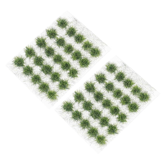 PBPBOX Miniature Grass Model Green Resin 50Pcs 6X7In