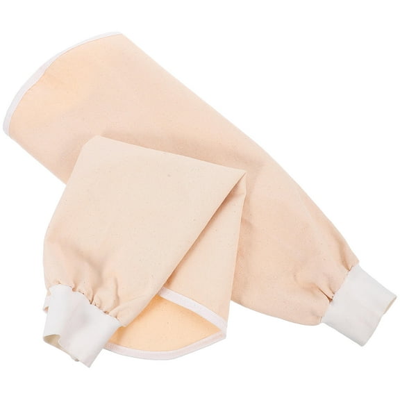 PBPBOX 1Pair Flexible White Canvas Sleeve Protectors for Welding and Work